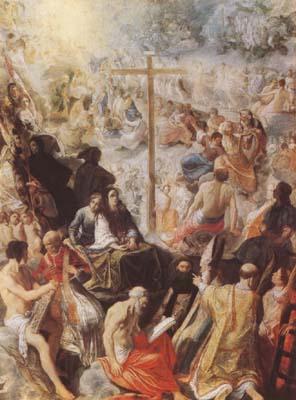 ELSHEIMER, Adam The Glorification of the Cross (mk08) France oil painting art